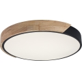 Rabalux - Luminária de teto LED/24W/230V 4000K preto/carvalho Ø 41 cm