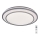 Rabalux - Luminária de teto LED com dimmer LED/40W/230V 3000-6500K prateada Ø 49 cm + controlo remoto