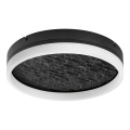 Rabalux - Luminária de teto LED dimerizável LED/24W/230V 3000-6500K Ø 40 cm preta + comando remoto