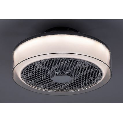 Rabalux - Luminária de teto LED regulável com ventilador LED/30W/230V 3000-6000K + controlo remoto