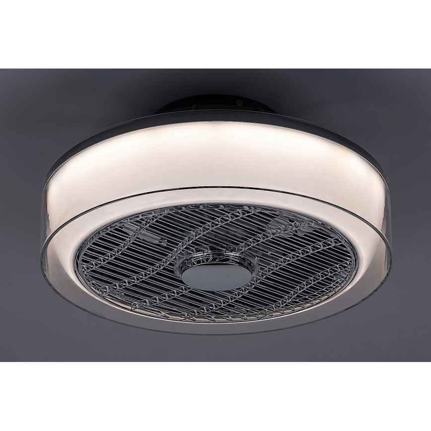 Rabalux - Luminária de teto LED regulável com ventilador LED/30W/230V 3000-6000K + controlo remoto