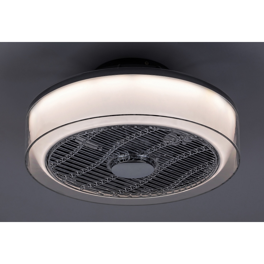 Rabalux - Luminária de teto LED regulável com ventilador LED/30W/230V 3000-6000K + controlo remoto