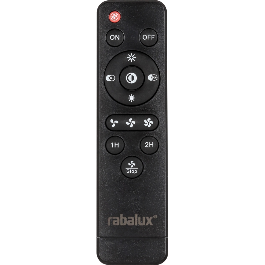 Rabalux - Luminária de teto LED regulável com ventilador LED/30W/230V 3000-6000K + controlo remoto