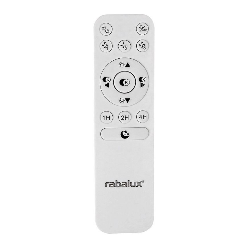 Rabalux - Plafon LED dimmerizável com ventilador LED/30W/230V 3000-6500K + comando à distância