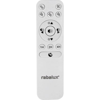 Rabalux - Plafon LED dimmerizável com ventilador LED/30W/230V 3000-6500K + comando à distância