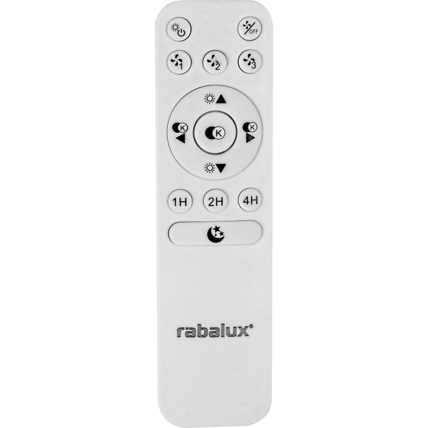 Rabalux - Plafon LED dimmerizável com ventilador LED/30W/230V 3000-6500K + comando à distância
