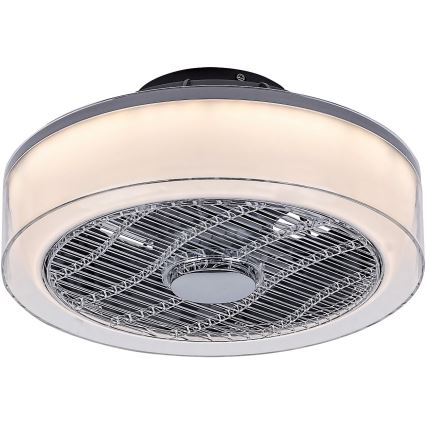 Rabalux - Luminária de teto LED regulável com ventilador LED/30W/230V 3000-6000K + controlo remoto