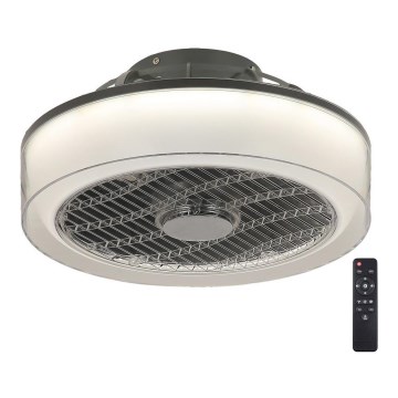 Rabalux - Luminária de teto LED regulável com ventilador LED/30W/230V 3000-6000K + controlo remoto