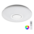 Rabalux - Luminária de teto LED RGB dimerizável com altifalante LED/24W/230V Wi-Fi Tuya + controlo remoto Ø 40 cm
