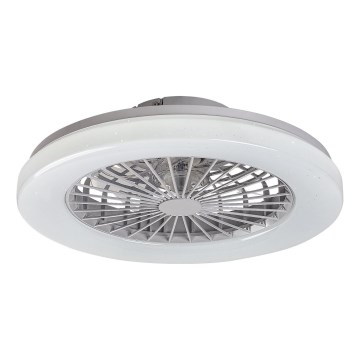 Rabalux - Luminária de teto LED RGB regulável com ventilador LED/48W/230V 3000-6500K + controlo remoto