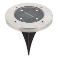 Rabalux - Luminária solar LED exterior com sensor LED/0,24W/1xAA 400 mAh preta IP44