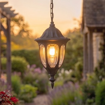 Rabalux - Lustre exterior 1xE27/60W/230V IP43 preto