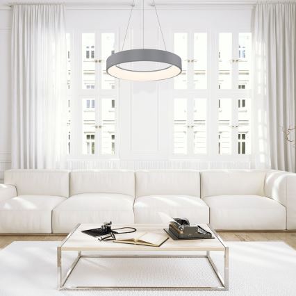 Rabalux - Lustre LED regulável em cabo LED/24W/230V redondo 3000-6000K + comando à distância