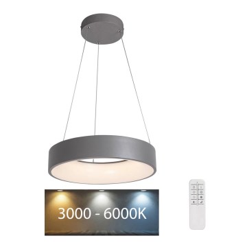 Rabalux - Lustre LED regulável em cabo LED/24W/230V redondo 3000-6000K + comando à distância