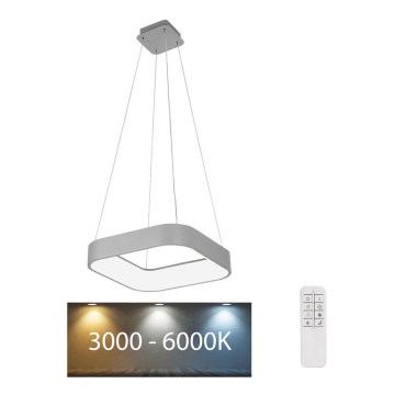 Rabalux - Lustre LED regulável em cabo LED/28W/230V quadrado 3000-6000K + comando à distância