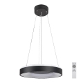 Rabalux - Lustre LED regulável em cabo LED/38W/230V 3000-6500K preto + comando à distância