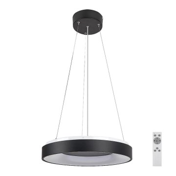 Rabalux - Lustre LED regulável em cabo LED/38W/230V 3000-6500K preto + comando à distância