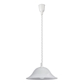 Rabalux - Lustre retrátil 1xE27/60W/230V em vidro alabastrino