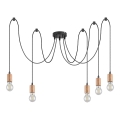 Rabalux - Lustre suspenso em cabo 5xE27/60W/230V aranha faia