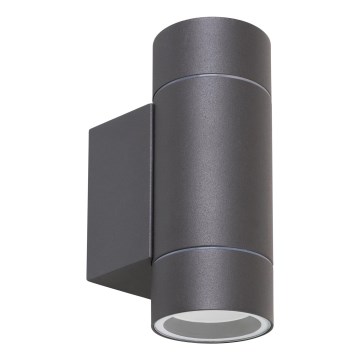Rabalux - Luz de parede de exterior 2xGU10/10W/230V IP54 cinzento