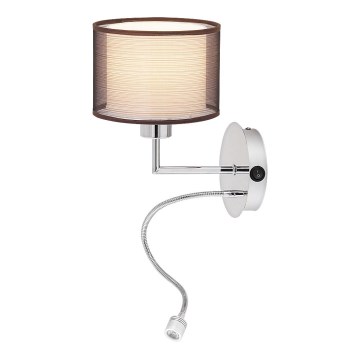 Rabalux - Luz de parede E27/60W + LED/1W