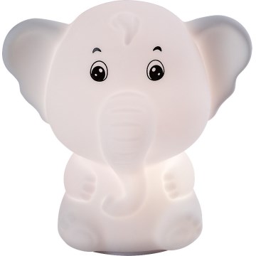 Rabalux - Luz noturna tátil LED RGB, 0,05 W, 1x CR2032, elefante
