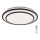 Rabalux - Plafon LED regulável 40W/230V 3000–6500K, preto, diâmetro 49 cm + controlo remoto