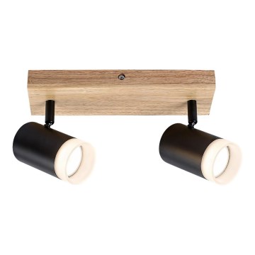 Rabalux - Plafonier com focos 2xGU10/5W/230V carvalho