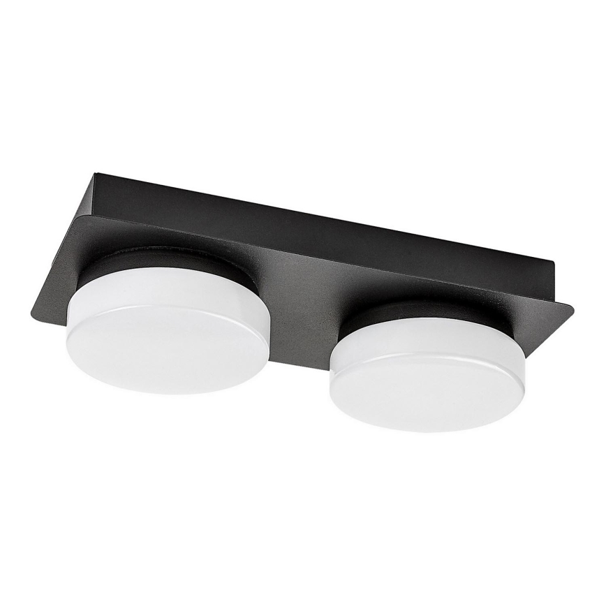 Rabalux - Plafonier LED para banheiro 2xLED/5,5W/230V IP44 preto