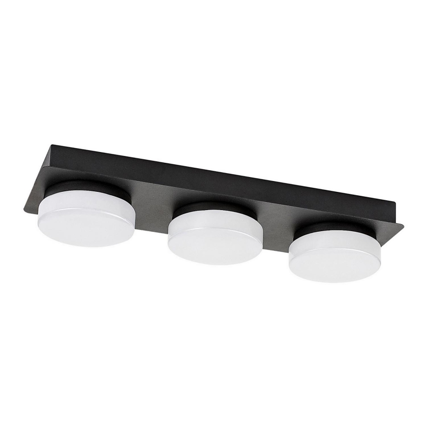 Rabalux - Plafonier LED para banheiro 3xLED/6W/230V IP44 preto