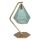 Rabalux - Tiffany vitral candeeiro de mesa 1xE14/40W/230V dourado/azul