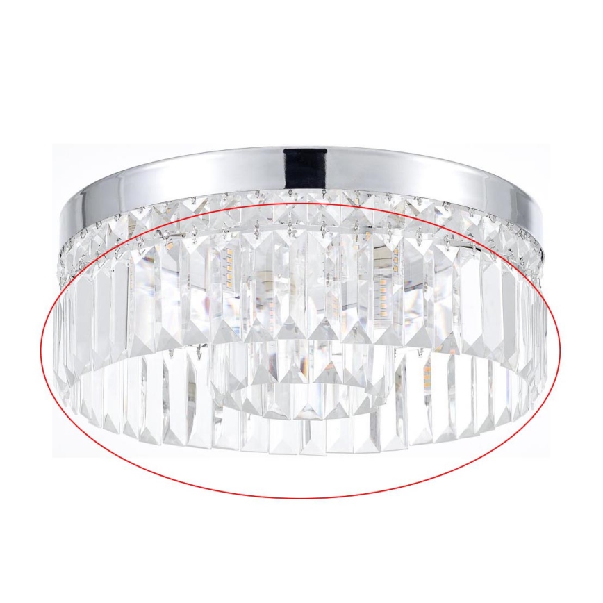 Rabalux - Vidro de substituição para candeeiro de teto SYBIL G9, diâmetro 35 cm