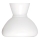 Rabalux - Vidro de substituição para candeeiro E27 diâmetro 23,5 cm branco