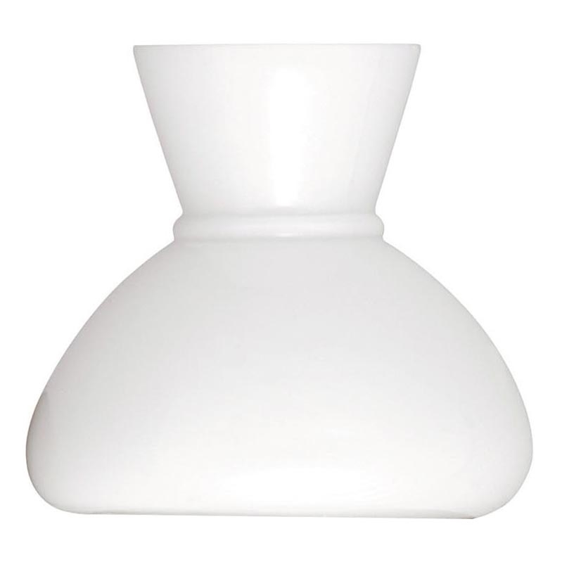 Rabalux - Vidro de substituição para lustre, candeeiro de mesa e aplique E27, Ø 15 cm, branco