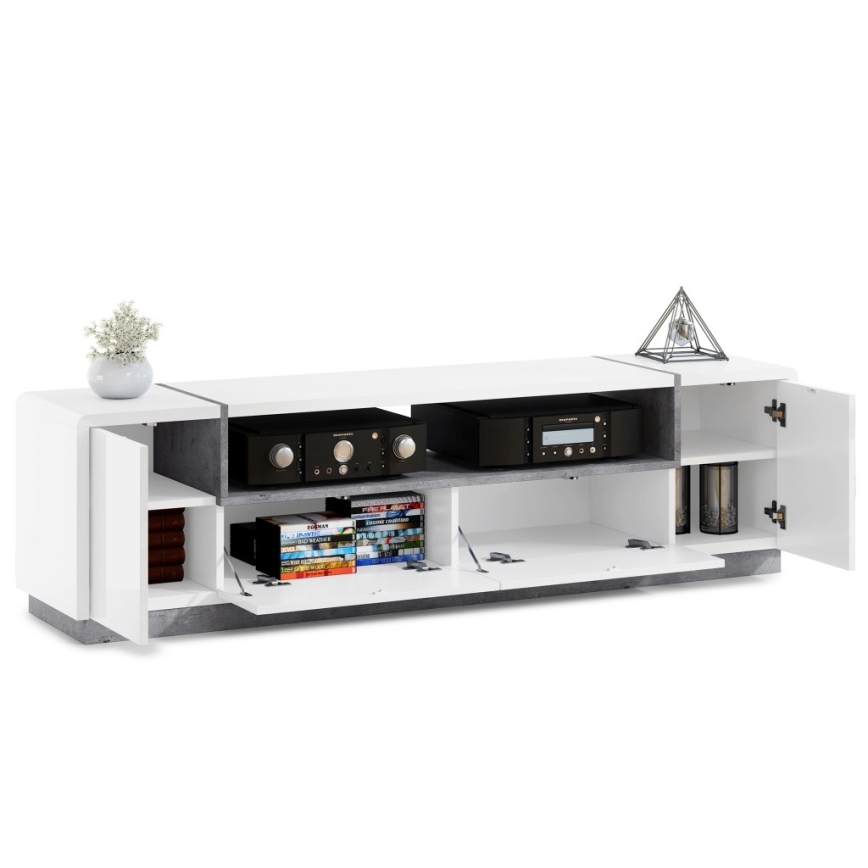 Móvel de TV FRED branco/cinza