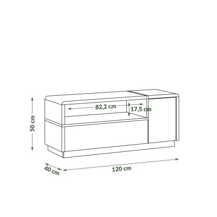 Móvel de TV FRED branco/cinza