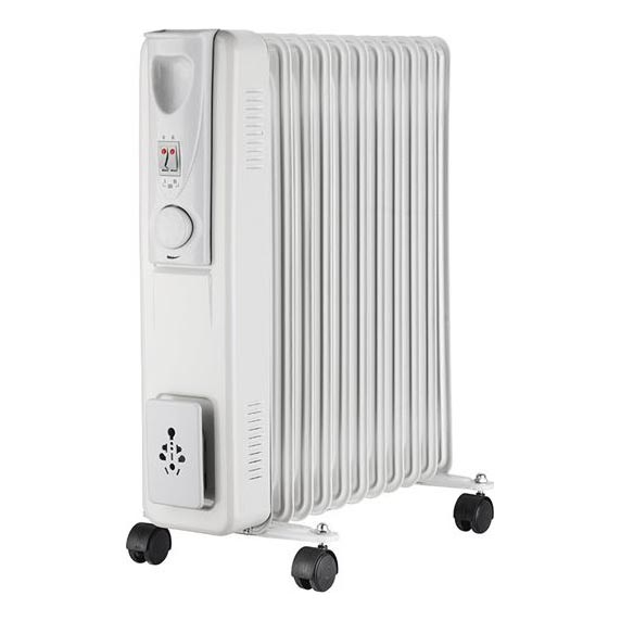 Radiador a óleo de 11 aletas — 1000/1500/2500 W, 230 V