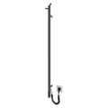 Radiador de casa de banho RAY 25W/230V 110x30 cm IP44 inox/antracite