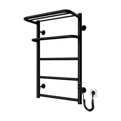 Radiador em escada para casa de banho HOTEL 75W/230V 66x42 cm inox/preto direito