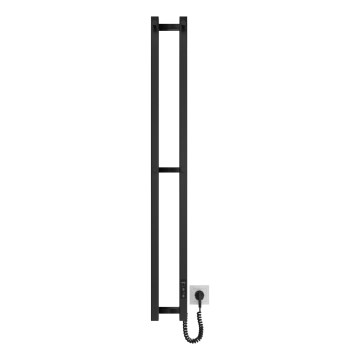 Radiador para casa de banho HF SLIM 80W/230V 117x14 cm preto, de linhas retas, IP44