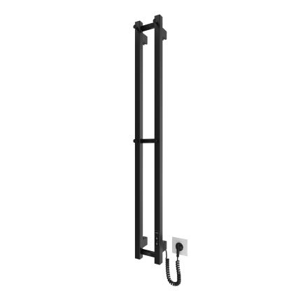 Radiador para casa de banho HF SLIM 80W/230V 117x14 cm preto, de linhas retas, IP44