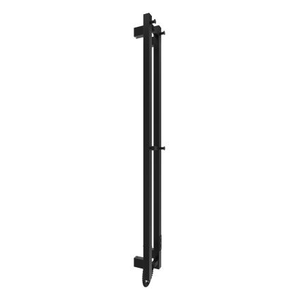 Radiador para casa de banho HF SLIM 80W/230V 117x14 cm preto, de linhas retas, IP44