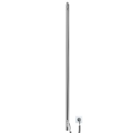 Radiador para casa de banho RAY 25W/230V 110x30 cm IP44 aço inoxidável/cromo polido