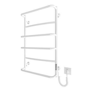 Radiador tipo escada para casa de banho LUX 105W/230V 81x52 cm aço inoxidável/branco direito