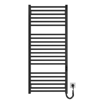 Radiador toalheiro de casa de banho HF DERBY 255W/230V 117x53 cm preto