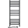 Radiador toalheiro para casa de banho com termóstato AVANGARD 227W 120x48 cm, preto, lado esquerdo