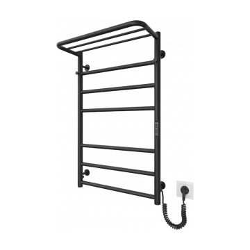 Radiador toalheiro para casa de banho HOME 95W/230V 77x53 cm inox/preto, lado direito