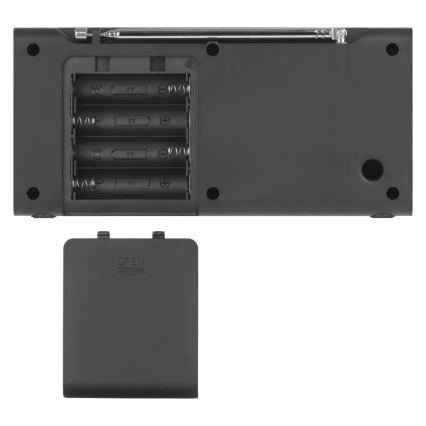 Rádio DAB DAB+ FM 3W/5V/4xAA preto