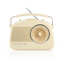 Rádio FM 4,5W/230V bege