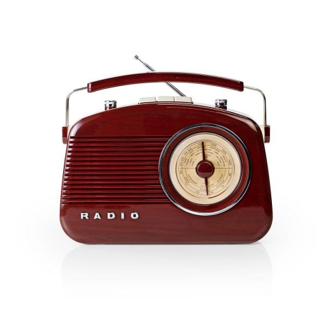 Rádio FM 4,5W/230V castanho